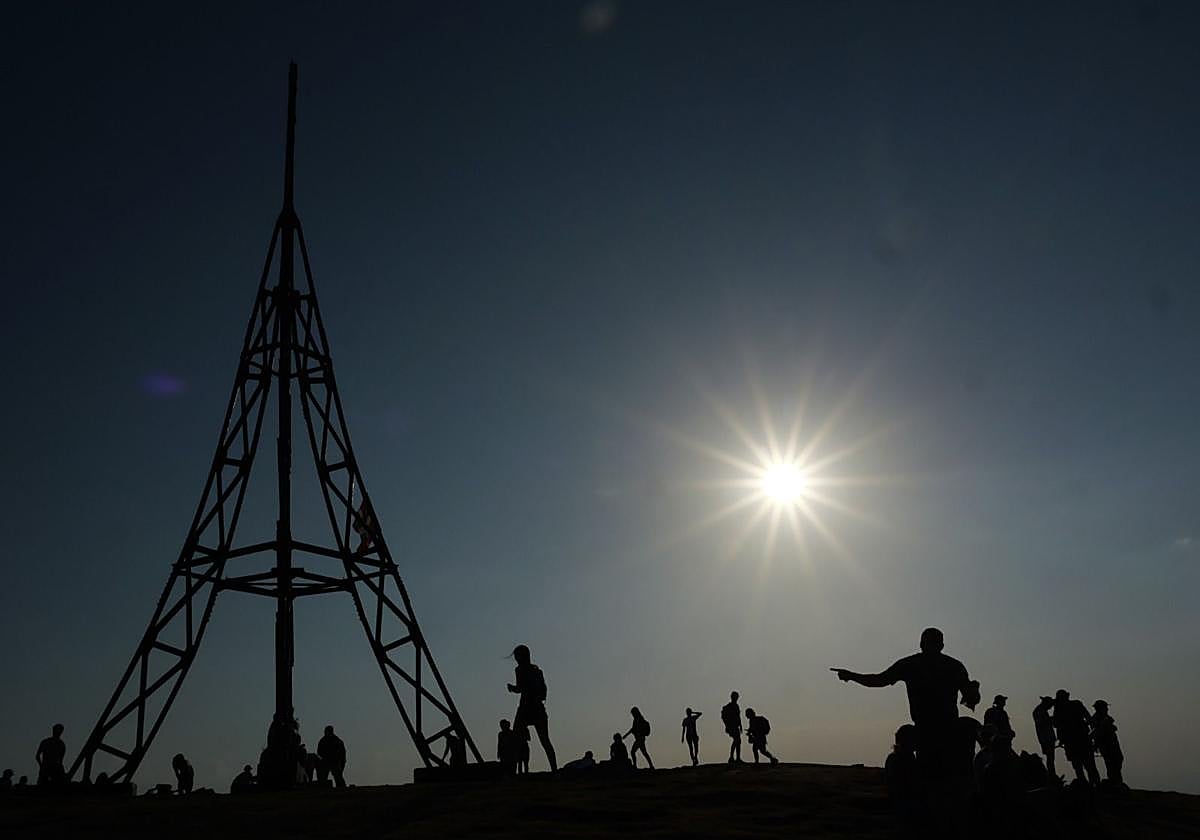 Así viví el eclipse en la cruz del Gorbea