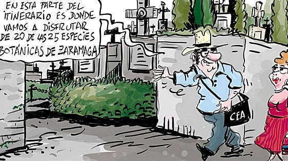 La viñeta de Cerrajería sobre la ruta botánica de Zaramaga