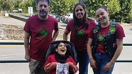 Moteros recaudan fondos para un niño con parálisis cerebral en Trapagaran