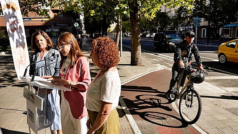 Vitoria sancionará a quien no use correctamente el nuevo bicicarril de la Avenida