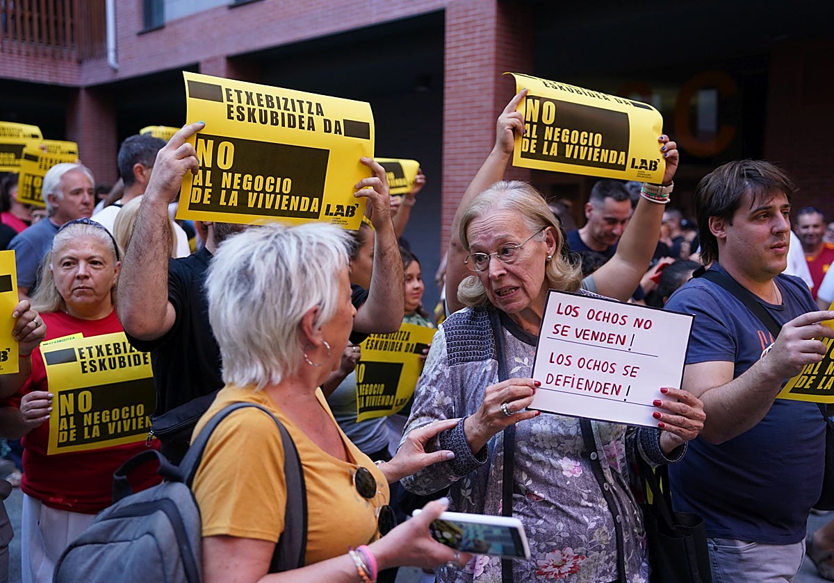 Los desalojos de vivienda por impago repuntan en Bizkaia tras los mínimos de 2023