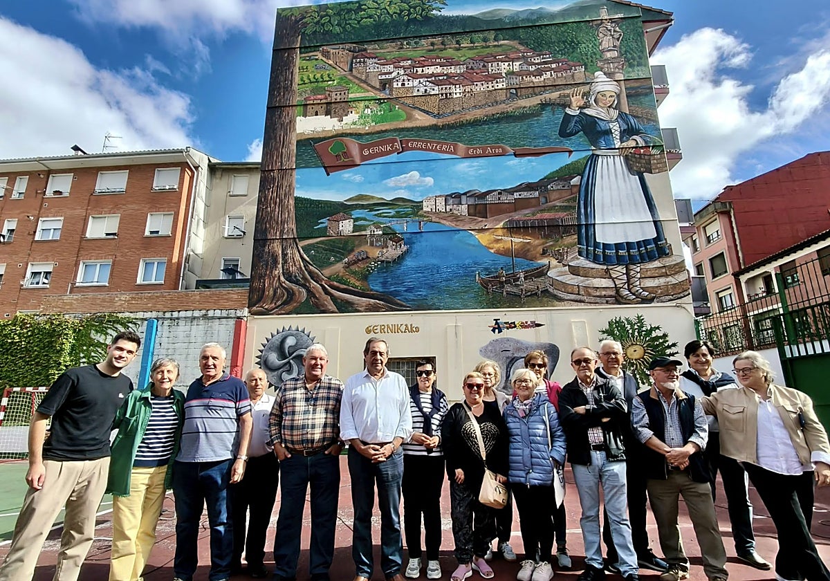 Gernika rescata su origen medieval en un mural en Renteria