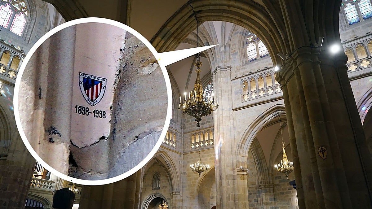 El Athletic en la Catedral de Santiago
