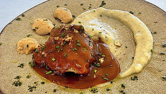 Una fiesta gastronómica en el palacio del txakoli