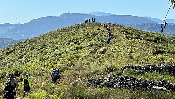 La marcha que te lleva desde el centro de Galdakao a la cima del monte Ganguren