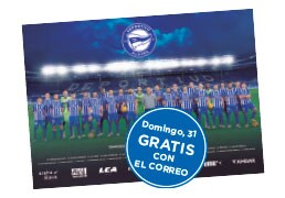 Consigue GRATIS con EL CORREO el póster oficial del Alavés el domingo 31