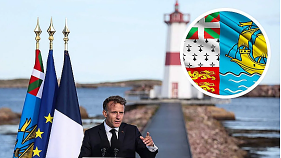 La ikurriña se cuela en el pacto de la alianza entre Francia y Canadá