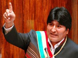 Evo Morales durante una rueda de prensa. /ARCHIVO