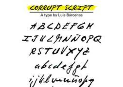 La tipografía inspirada en la letra de Bárcenas. / R. C.