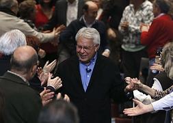 El expresidente del Gobierno Felipe González, en un acto electoral. / Foto: Archivo | Vídeo: Atlas