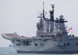 El portaeronaves 'HMS Illustrious'. / Foto: Andrew Cowie (Afp) | Vídeo: Atlas
