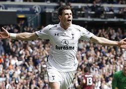 Gareth Bale, con la camiseta del Tottenham./ Afp