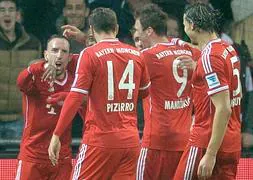 Jugadores del Bayern Munich celebrando un gol. / Carmen Jaspersen (EFE)
