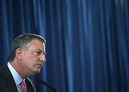 De Blasio, en un acto en Nueva York. / Efe