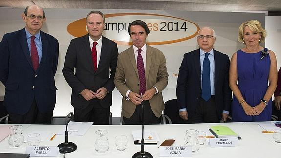 Astarloa, Fabra, Aznar, Zarzalejos y Aguirre. 