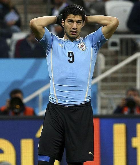 Luis Suárez, durante un partido del Mundial. 