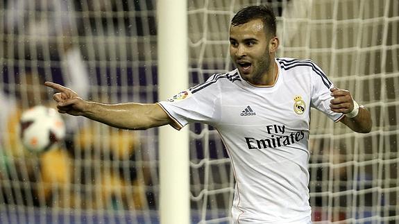 Jesé, en un partido con el Real Madrid. 