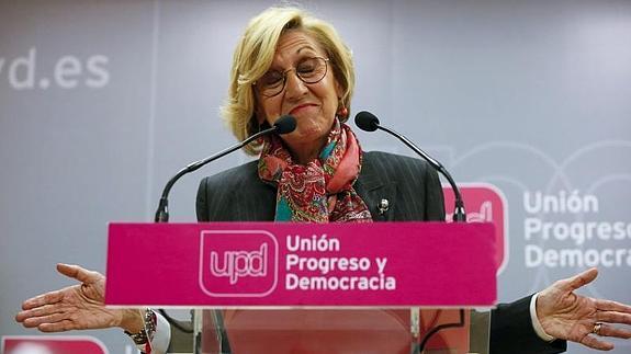 La líder de UPyD, Rosa Díez. 