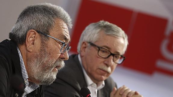 Cándido Méndez e Ignacio Fernández Toxo. 