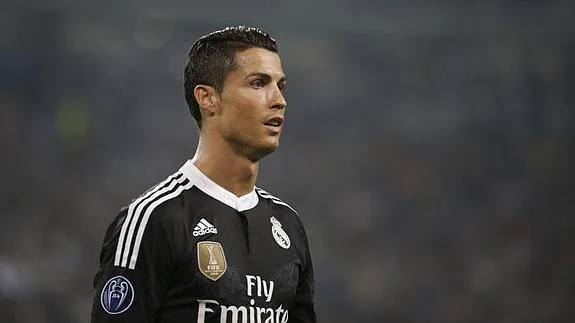 Cristiano Ronaldo, en un momento del partido. 