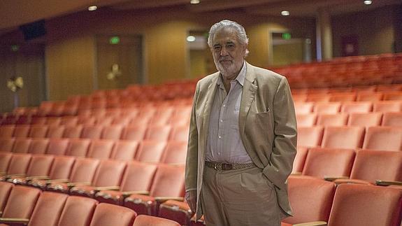 El tenor Plácido Domingo.