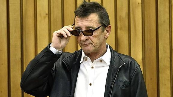 El exbaterista de AC/DC Phil Rudd.