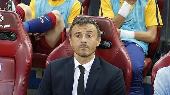 Luis Enrique, entrenador del Barcelona. 