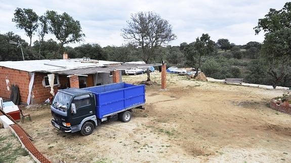 Vista de la parcela donde ha tenido lugar el accidente.