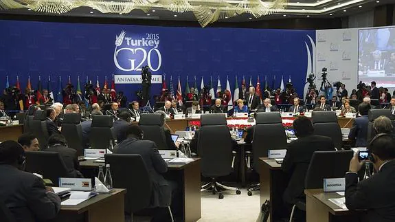Cumbre del G-20 en Antalya (Turquía).