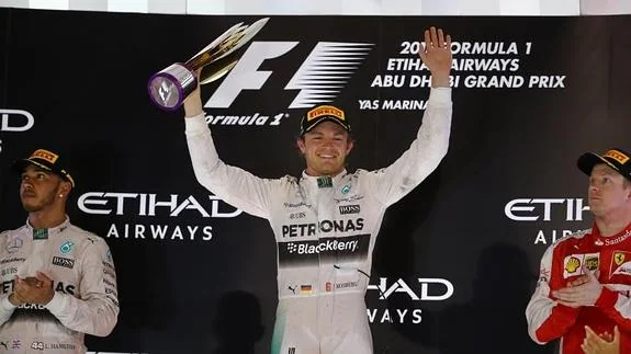 Rosberg, en lo más alto del podio. 