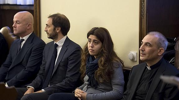 Gianluigi Nuzzi, Emiliano Fittipaldi, Francesca Chaouqui y Ángel Lucio Vallejo Balda.