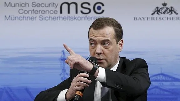 El primer ministro de Rusia, Dimitri Medvedev. 