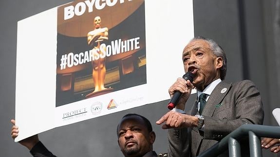 El reverendo Al Sharpton, organizador de la protesta. 