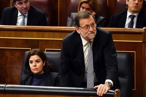 Mariano Rajoy, ayer, en el Congreso.