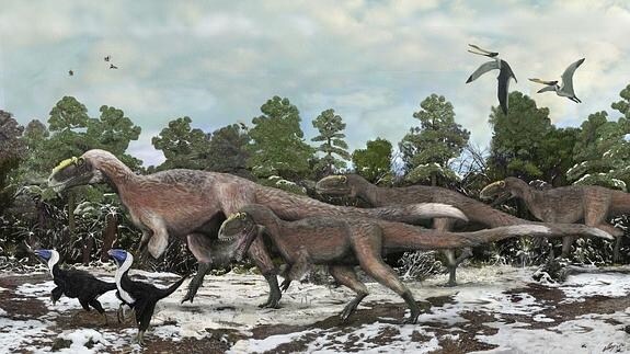 Los dinosaurios luchaban por sobrevivir mucho antes de la caída del  meteorito | El Correo