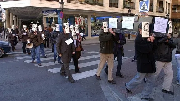 Funcionarios de Justicia en Castilla-La Mancha, en una huelga.