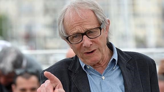 Ken Loach, durante la presentación de su película en Cannes. 