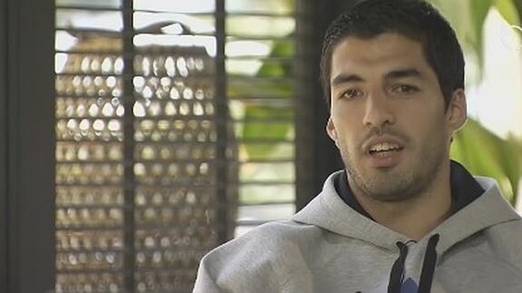 Luis Suárez, durante la entrevista con Bein Sport.