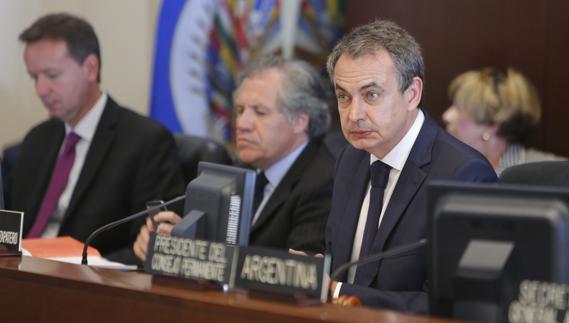 José Luis Rodríguez Zapatero, en su intervención ante la OEA.