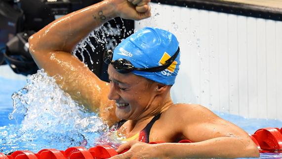 Mireia Belmonte, durante los Juegos. 