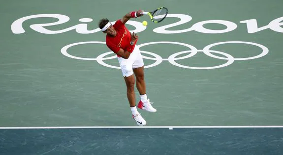 Nadal, durante un partido. 