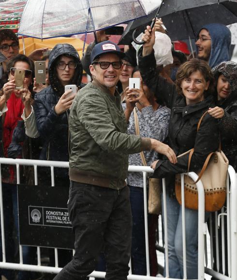 Ethan Hawke, a su llegada a San Sebastián. 