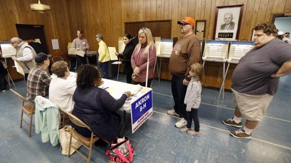 Votantes en Ohio.