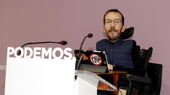 El secretario de Organización de Podemos, Pablo Echenique.