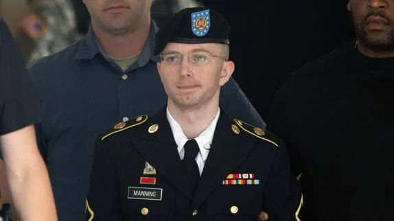 Bradley Manning, antes de someterse a una operación de cambio de sexo para convertirse en Chelsea.