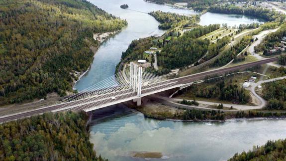 Puente proyectado por Ferrovial en Ontario, Canadá.