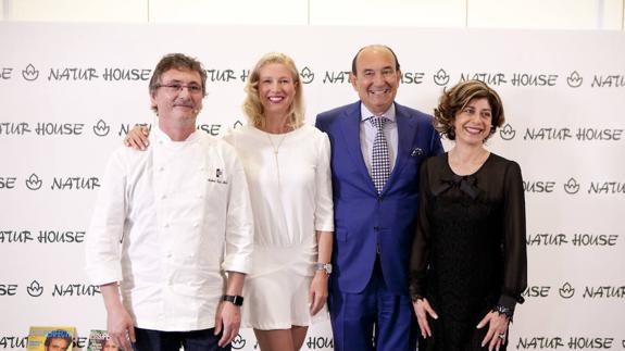 Andoni Luis Aduriz, Anne Igartiburu, Félix Revuelta y Azucena González.