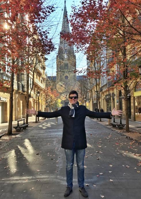El cineasta durante su visita a San Sebastián.