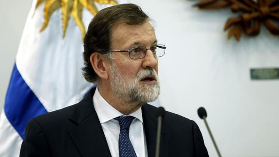 Rajoy, en Montevideo. 