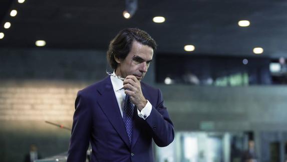 El expresidente del Gobierno y presidente de la Fundación FAES, José María Aznar.